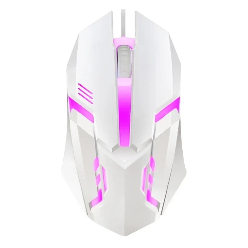 Souris de jeu filaire USB 5000 DPI, 3 boutons silencieux, rétroéclairée et ergonomique pour ordinateur portable 7