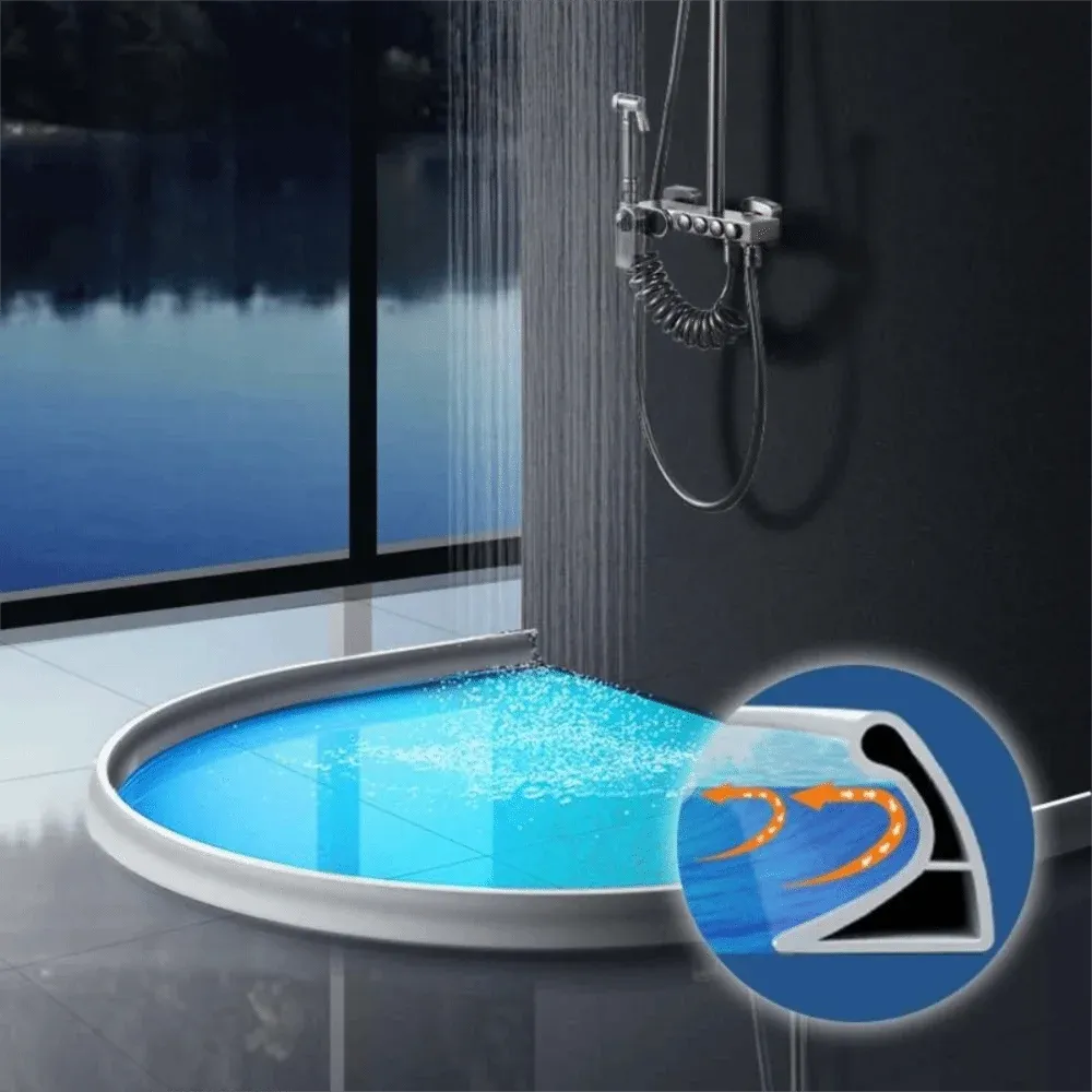Barrière d'eau dans la salle de bain