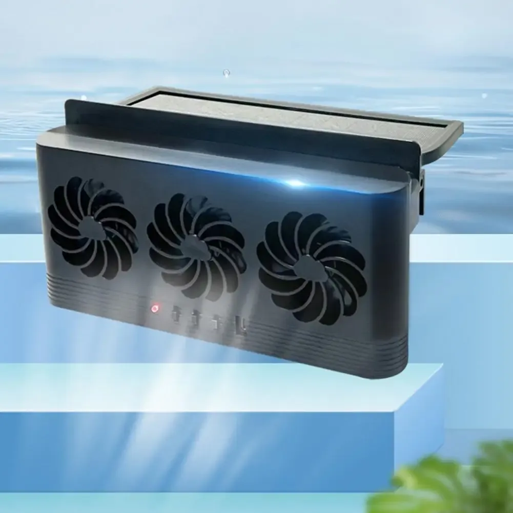 Ventilateur de ventilation solaire pour voiture, vue détaillée