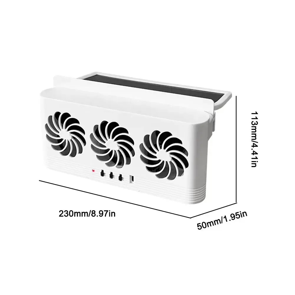 Ventilateur de ventilation solaire pour voiture, mise en situation