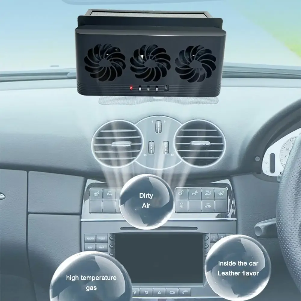 Ventilateur de ventilation solaire pour voiture, installation