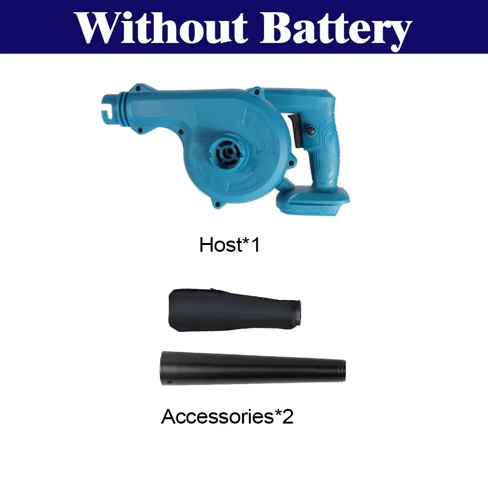 Souffleur d'air électrique sans fil 2 en 1, souffleur et aspirateur portatif, nettoyeur de poussière pour ordinateur, compatible batteries Makita 18V 7