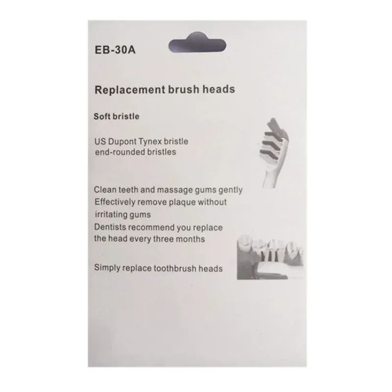 Têtes de rechange pour brosse à dents électrique, détail des filaments