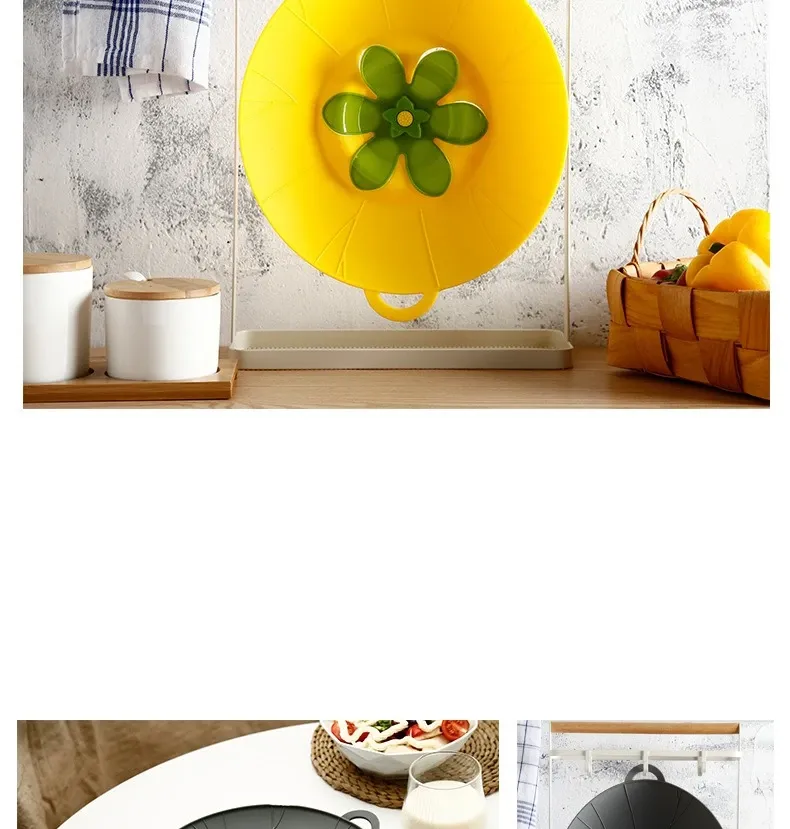 Couvercle en silicone sur un plat de cuisson