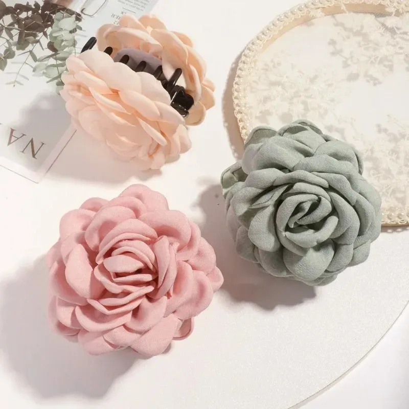 Pince à cheveux en tissu de coton, inspiration coréenne