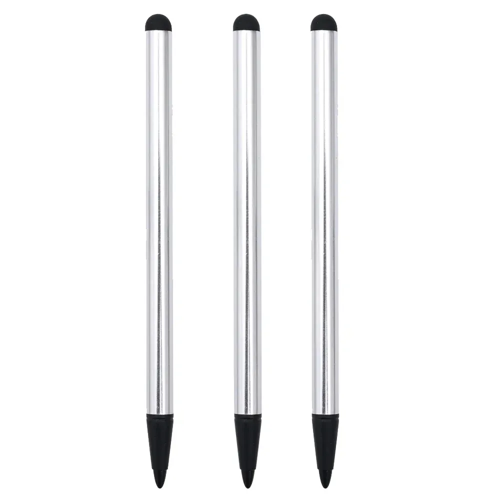 Stylet universel capacitif et résistif pour écran tactile, compatible tablette et smartphone, iPhone, iPad, Samsung, pointe en caoutchouc, lot de 3 9