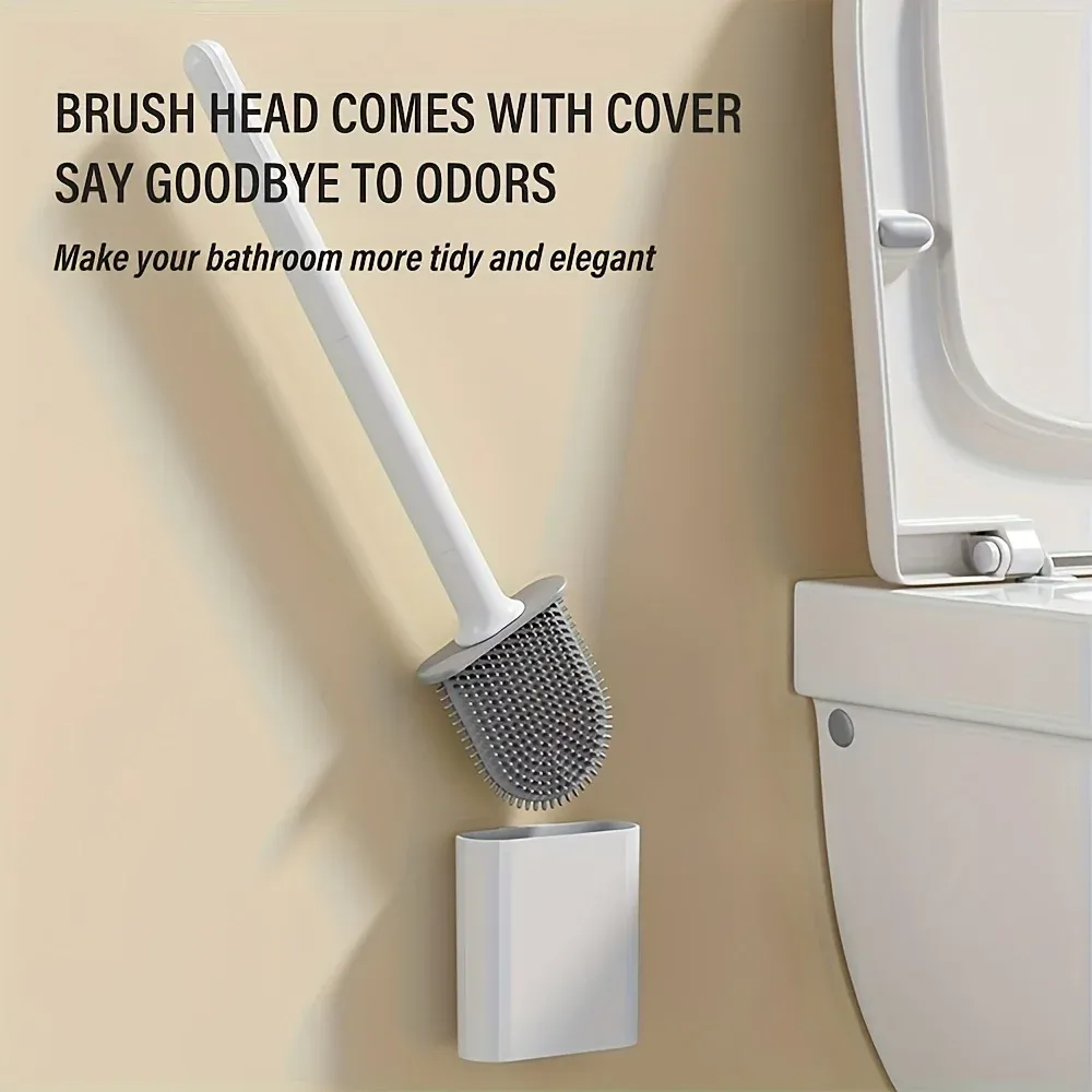 Brosse de toilette murale pour salle de bain, sans électricité 3