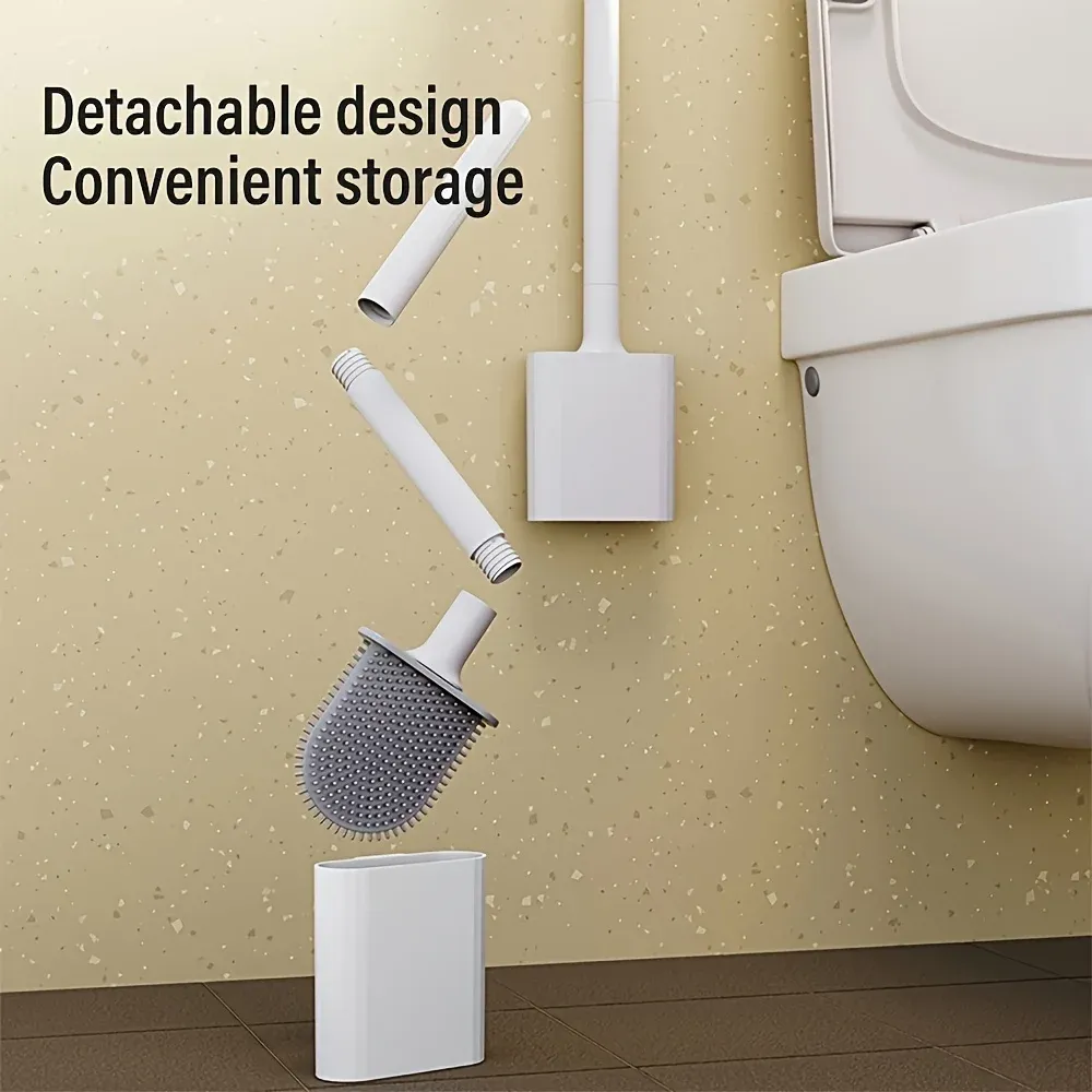 Brosse de toilette murale pour salle de bain, sans électricité 2
