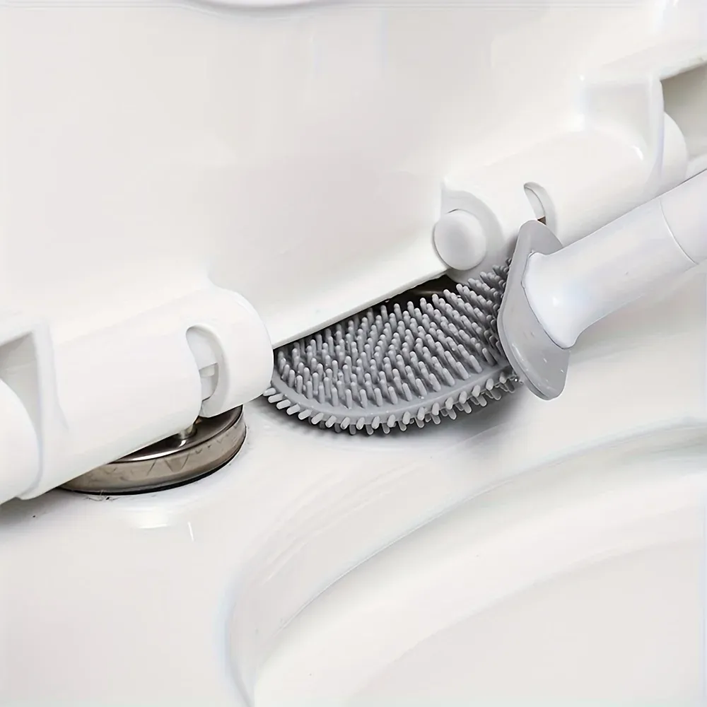 Brosse de toilette murale pour salle de bain, sans électricité 4