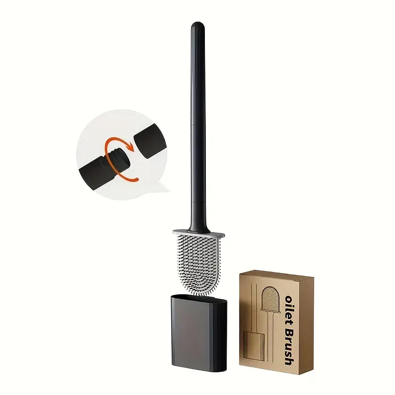 Brosse de toilette murale pour salle de bain, sans électricité 6