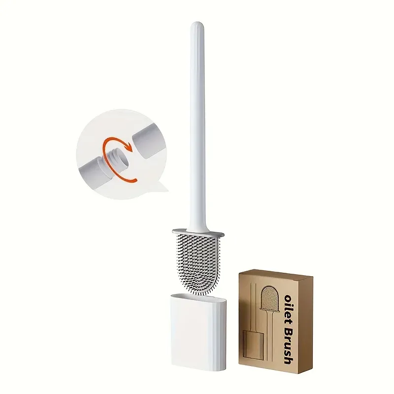 Brosse de toilette murale pour salle de bain, sans électricité 7