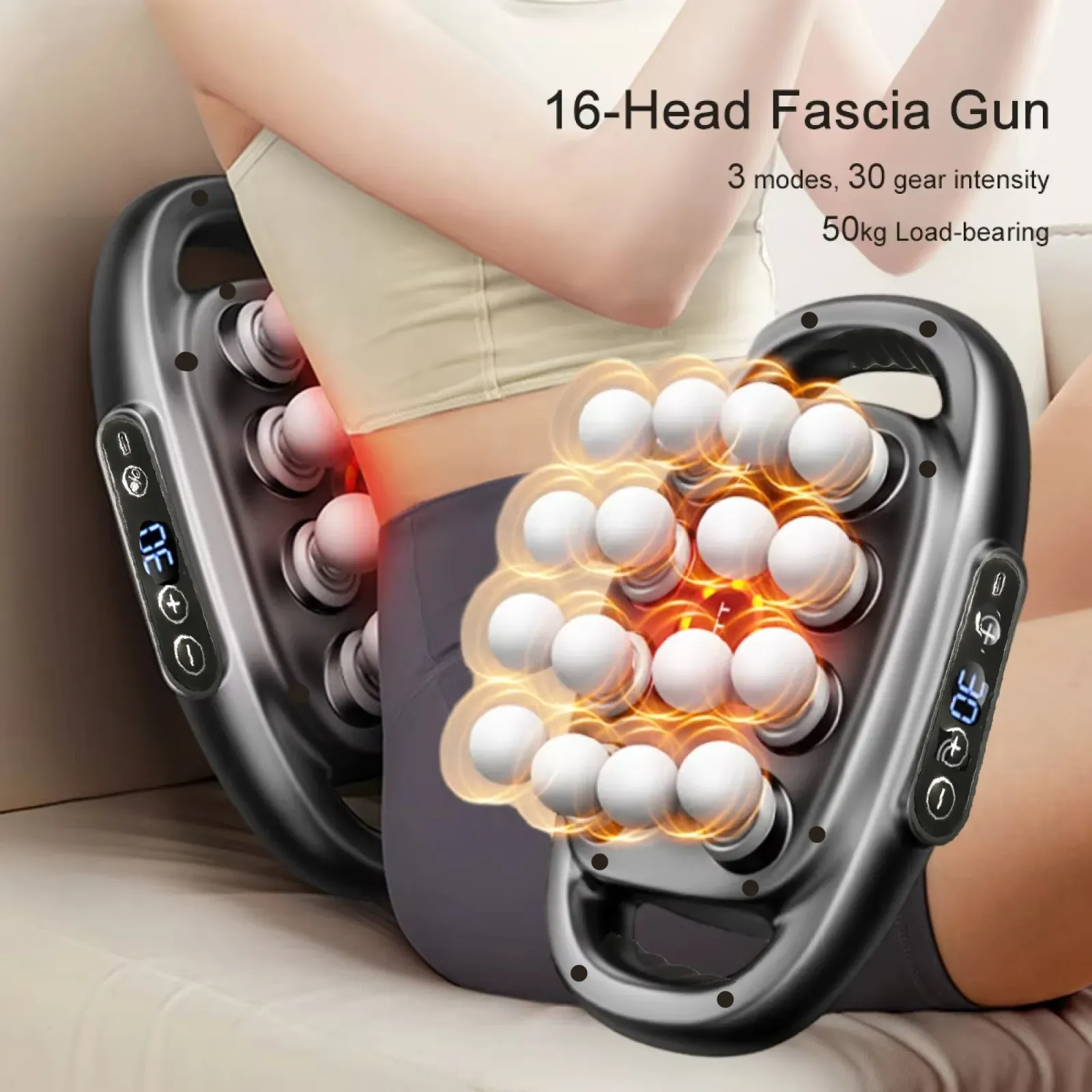 Détails de l'ensemble de massage et de ses accessoires
