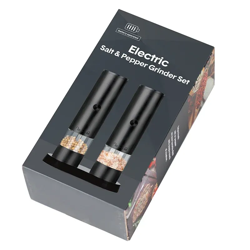 Moulin à sel et à poivre électrique rechargeable, mouture réglable, grande capacité, broyeur à épices automatique, ustensile de cuisine 3