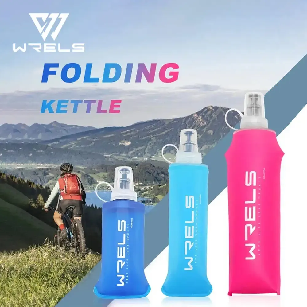 Bouteille d'eau pliable en silicone 150 ml / 250 ml / 500 ml pour extérieur, camping, randonnée et voyage - Image 1