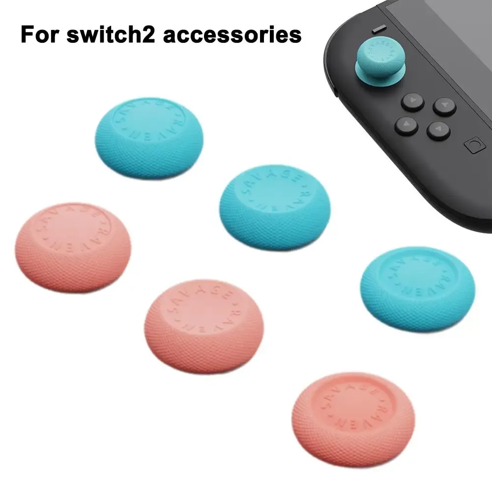 Capuchons de joystick analogique pour manettes Joy-Con Switch 2 (lot de 6 pièces, poignées de pouce) 5