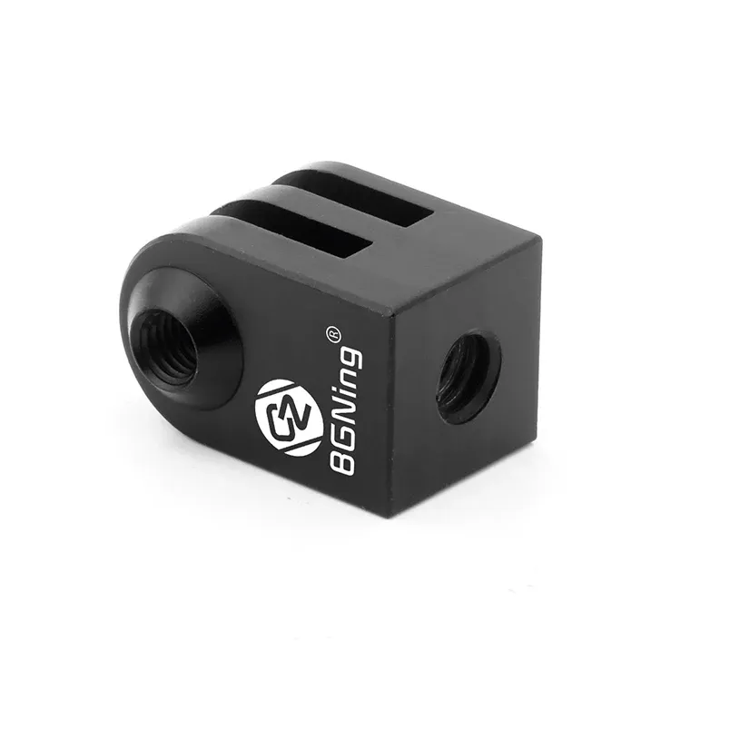 BGNing Adaptateur mini de trépied CNC 1/4" / M6 pour monopode, base de montage compatible GoPro Hero 13, 11, 10, 9, 7, 6 et accessoires de caméra d'action DJI Osmo 3