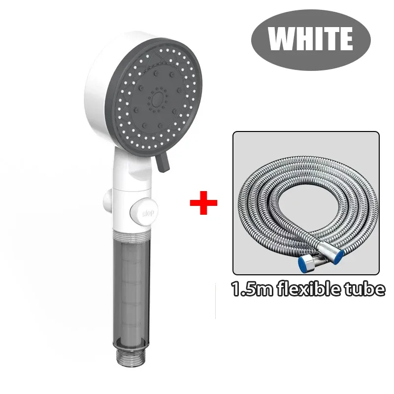 Pommeau de douche haute pression avec filtre, 10 modes, arrêt une touche, économie d'eau 13