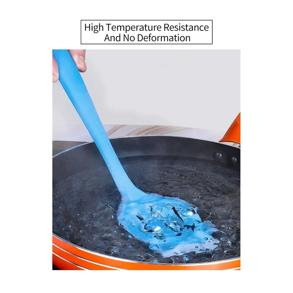 Ustensiles de cuisine en silicone colorés, ensemble antiadhésif 5