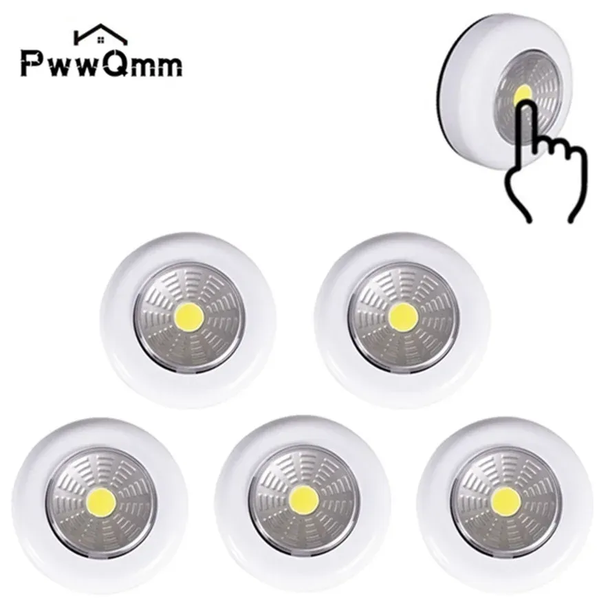 Veilleuse LED COB tactile sans fil, éclairage sous meuble pour armoire, tiroir et placard, disponible en lot de 1, 2, 3 ou 5