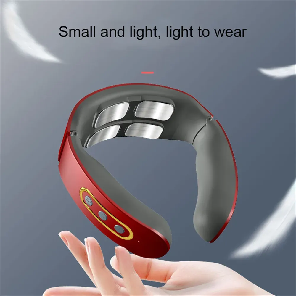 Masseur électrique intelligent pour le cou et les épaules sans fil, à impulsions et pétrissage - Image 1