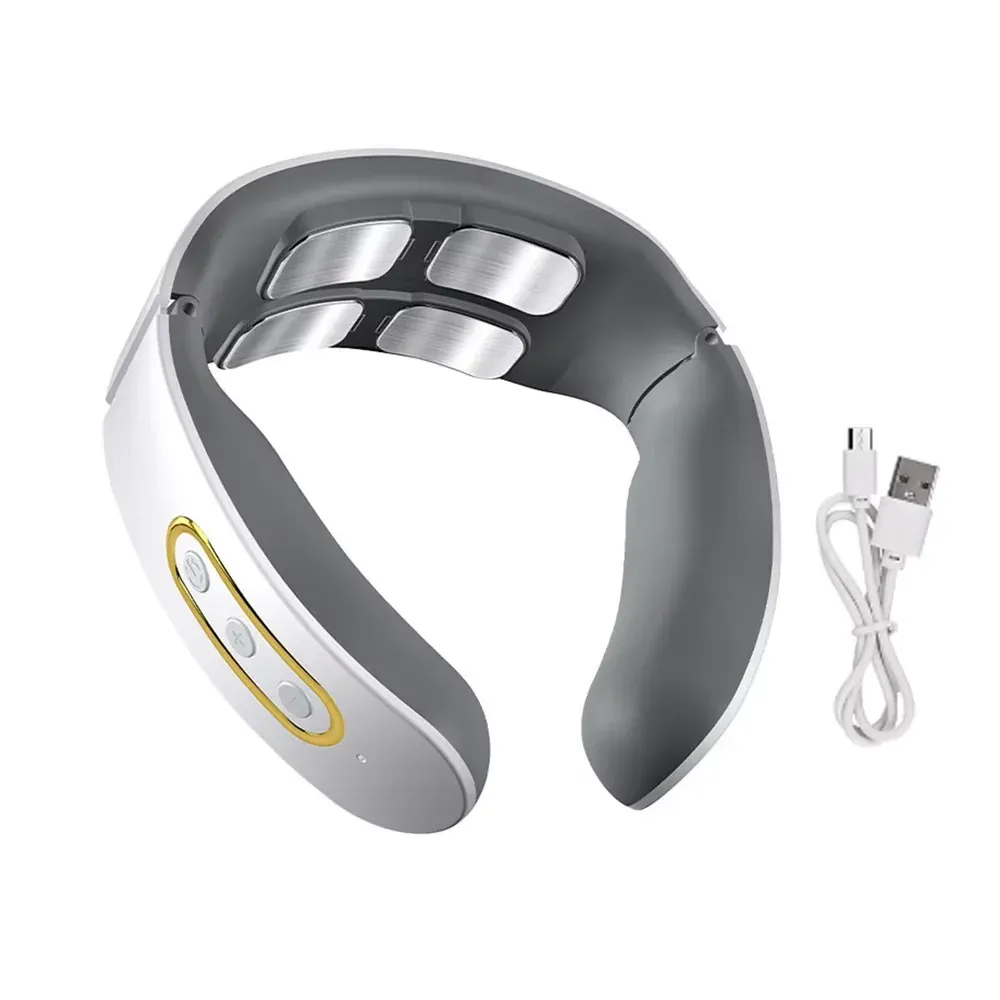 Masseur électrique intelligent pour le cou et les épaules sans fil, à impulsions et pétrissage 8