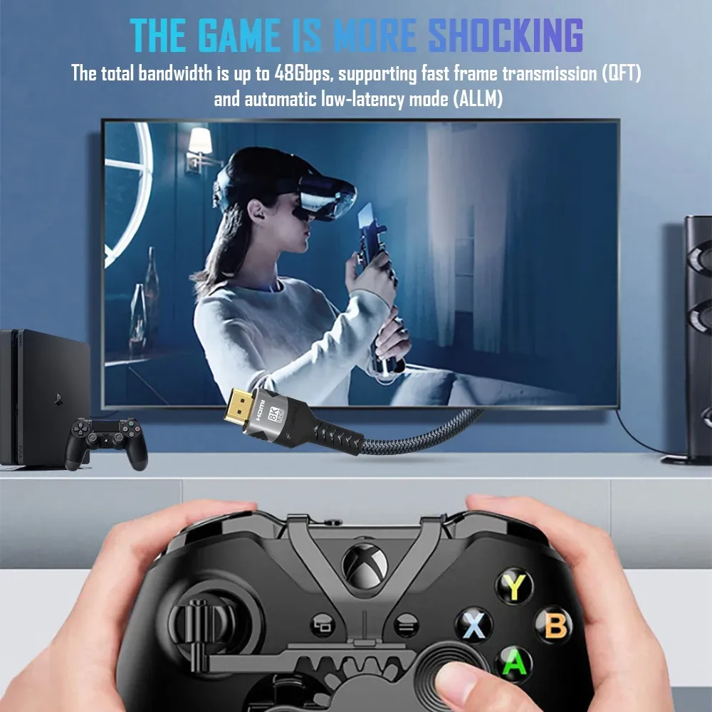 Câble HDMI en situation d'utilisation