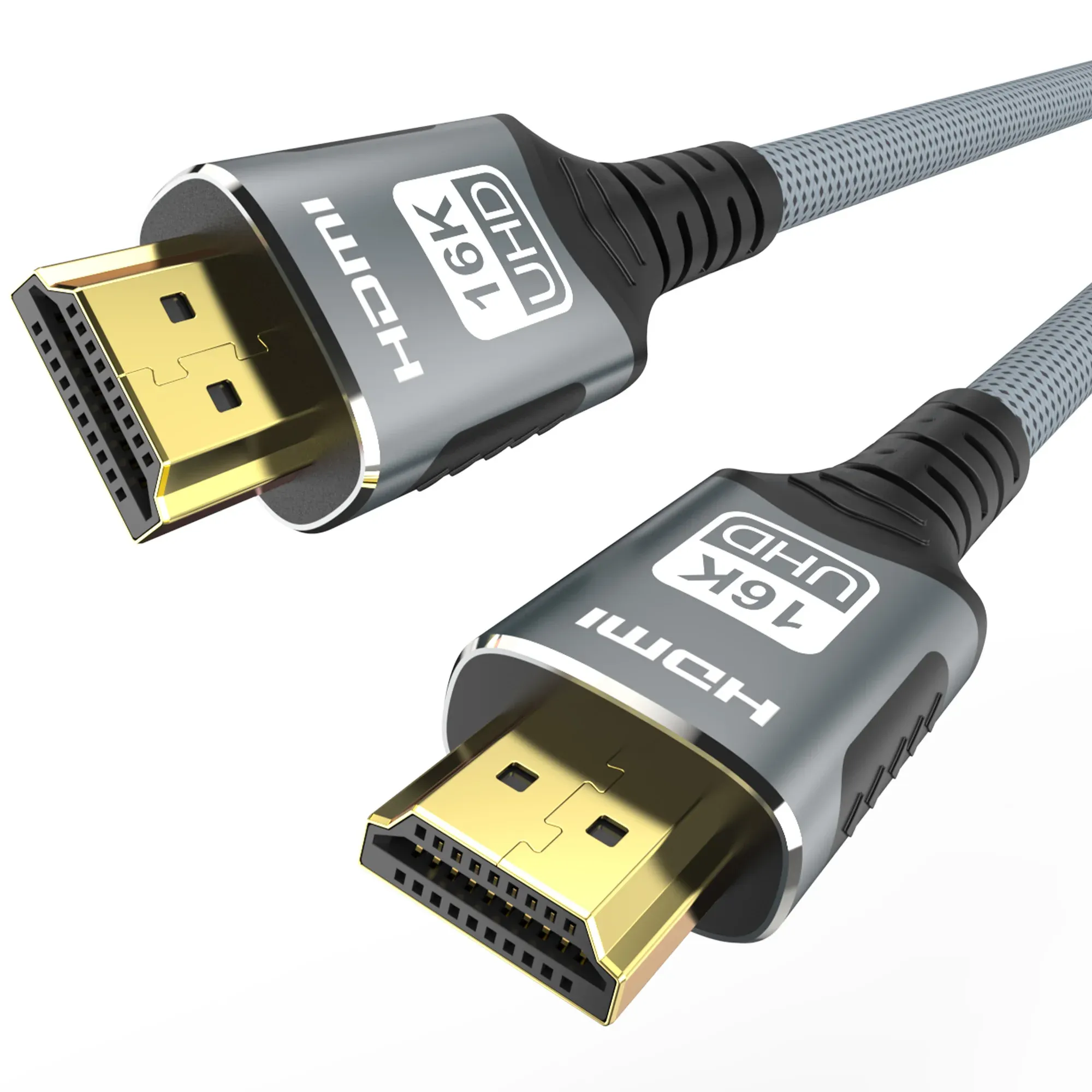 Câble HDMI 8K 2.1 48 Gbps tressé, haute vitesse, compatible 4K 120 Hz et 8K 60 Hz, DTS:X, HDCP 2.2/2.3, HDR10, pour ordinateur portable et PS5 10