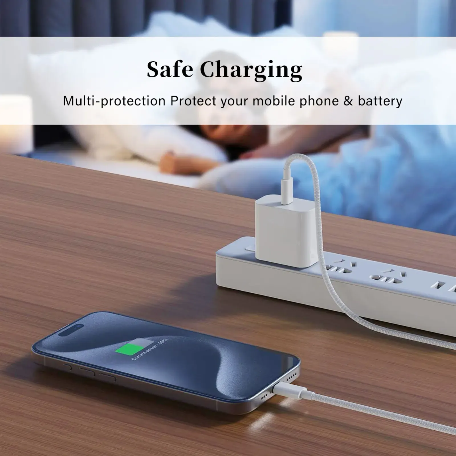 Câble USB-C, détail de la gaine