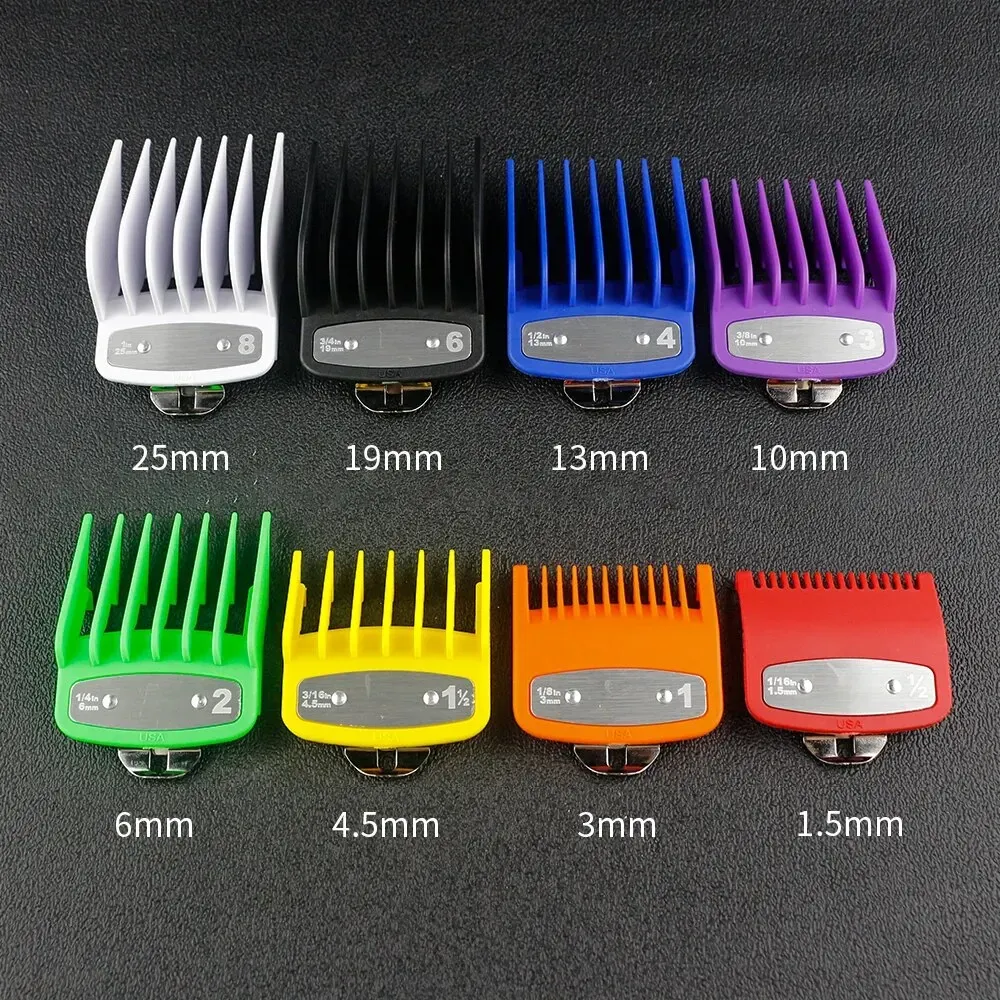 Lot de 8 peignes de guidage pour tondeuse professionnelle Wahl 4