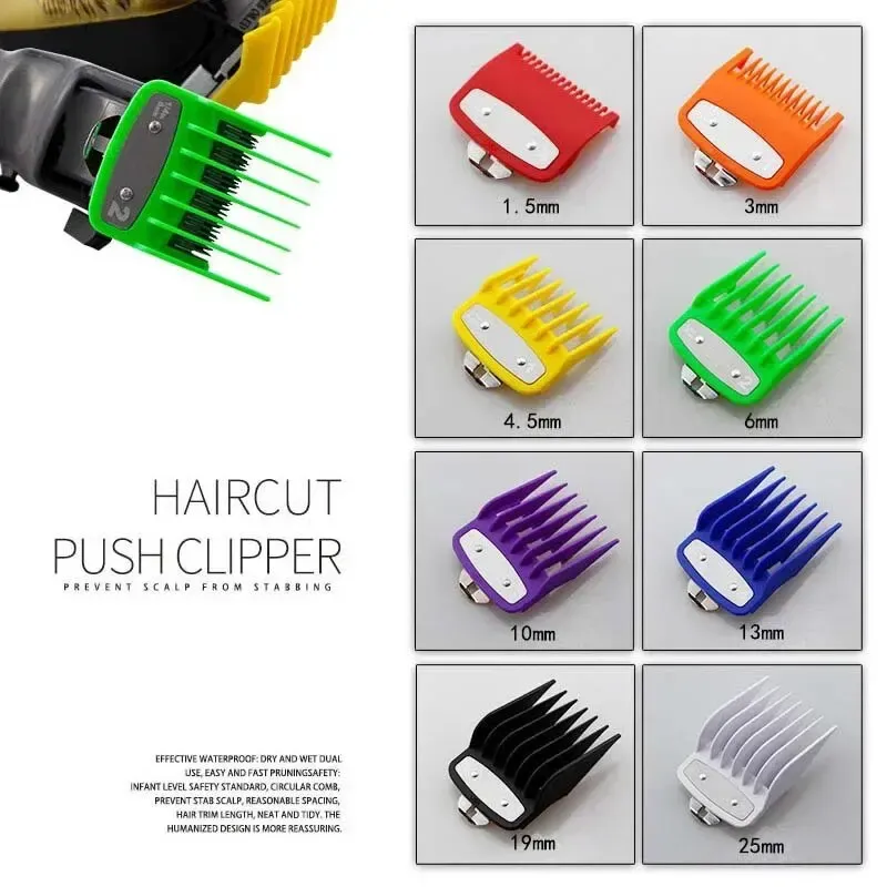 Lot de 8 peignes de guidage pour tondeuse professionnelle Wahl 5