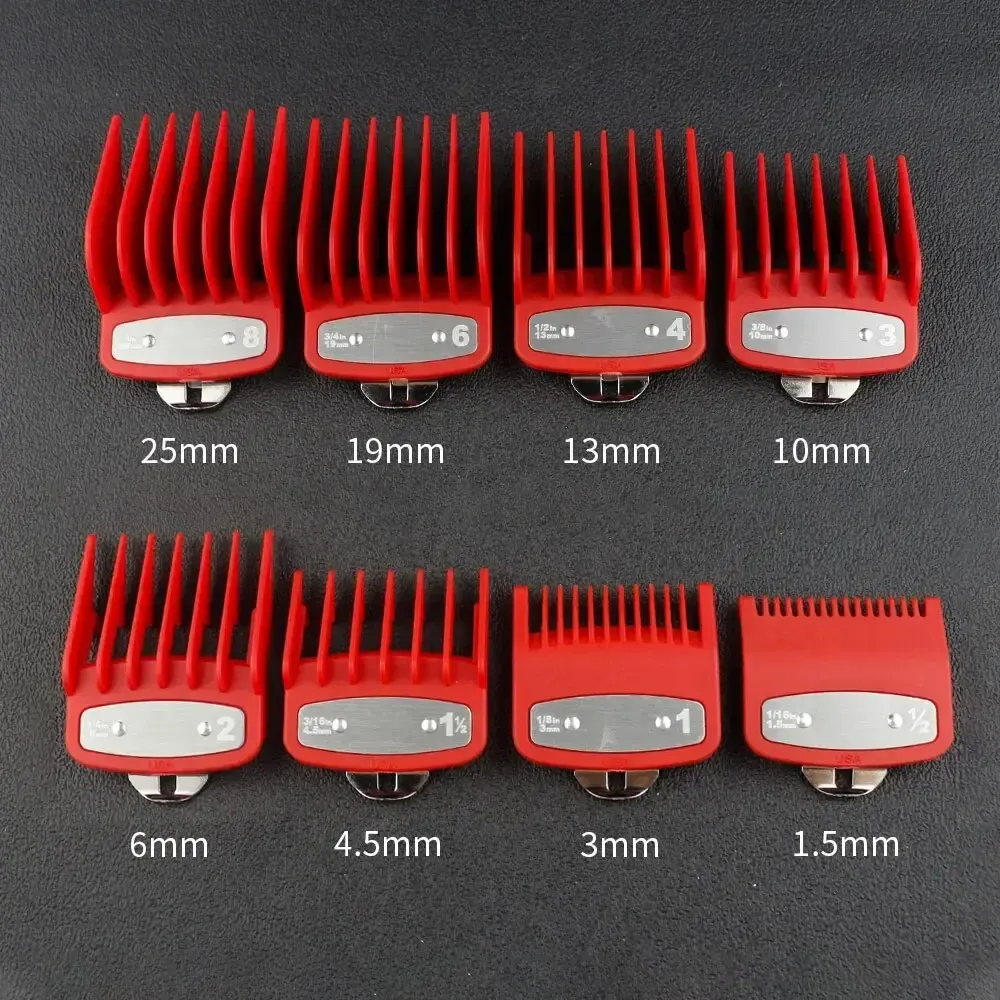 Lot de 8 peignes de guidage pour tondeuse professionnelle Wahl 11