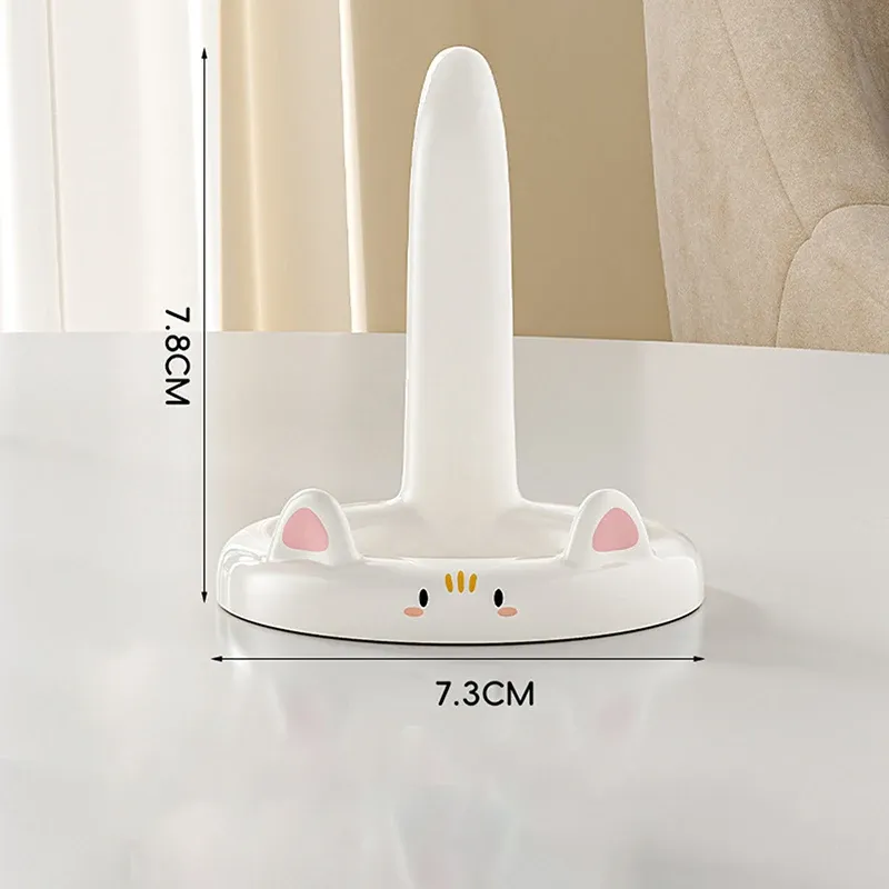 Support de téléphone portable chat de dessin animé mignon, mini support de bureau créatif, utilisable comme décoration 12