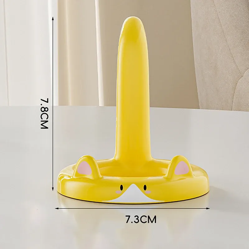 Support de téléphone portable chat de dessin animé mignon, mini support de bureau créatif, utilisable comme décoration 11