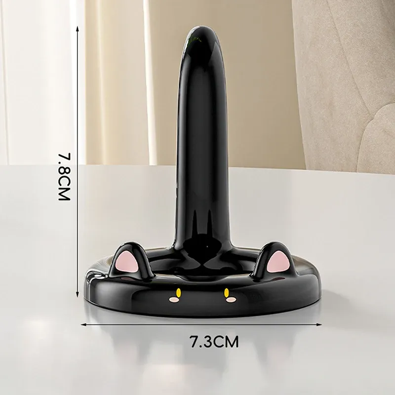 Support de téléphone portable chat de dessin animé mignon, mini support de bureau créatif, utilisable comme décoration 7