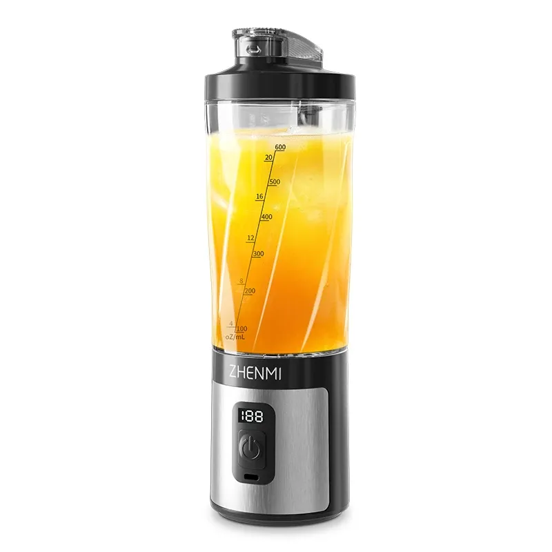 Mélangeur portable à glace, haute vitesse, 600 ml, pour smoothies, shakes, préparation culinaire et mélanges glacés 7