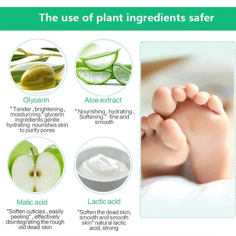 Masque exfoliant pour les pieds, élimine les callosités et la peau morte 5
