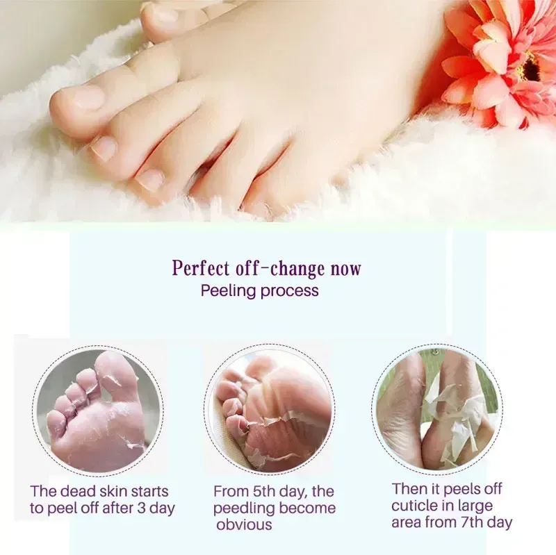 Masque exfoliant pour les pieds, élimine les callosités et la peau morte 6
