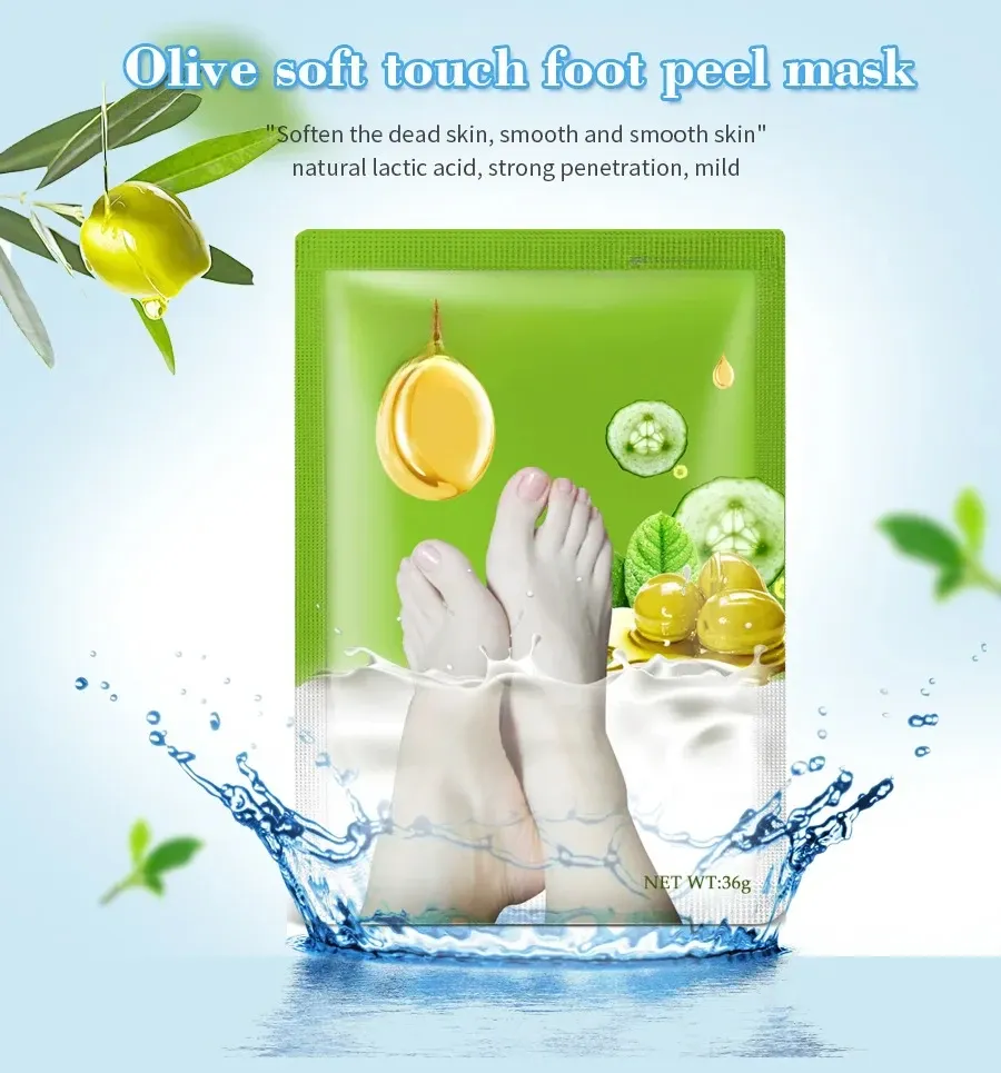 Chaussettes exfoliantes pour les pieds, vue d'ensemble