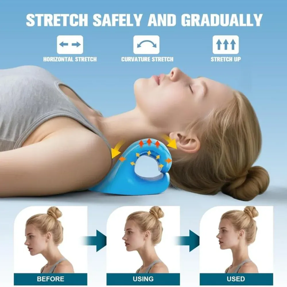 Appareil de traction cervicale en situation d'utilisation