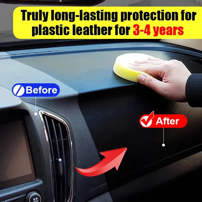 Rénovateur de plastique pour voiture à effet noir brillant et revêtement longue durée 4