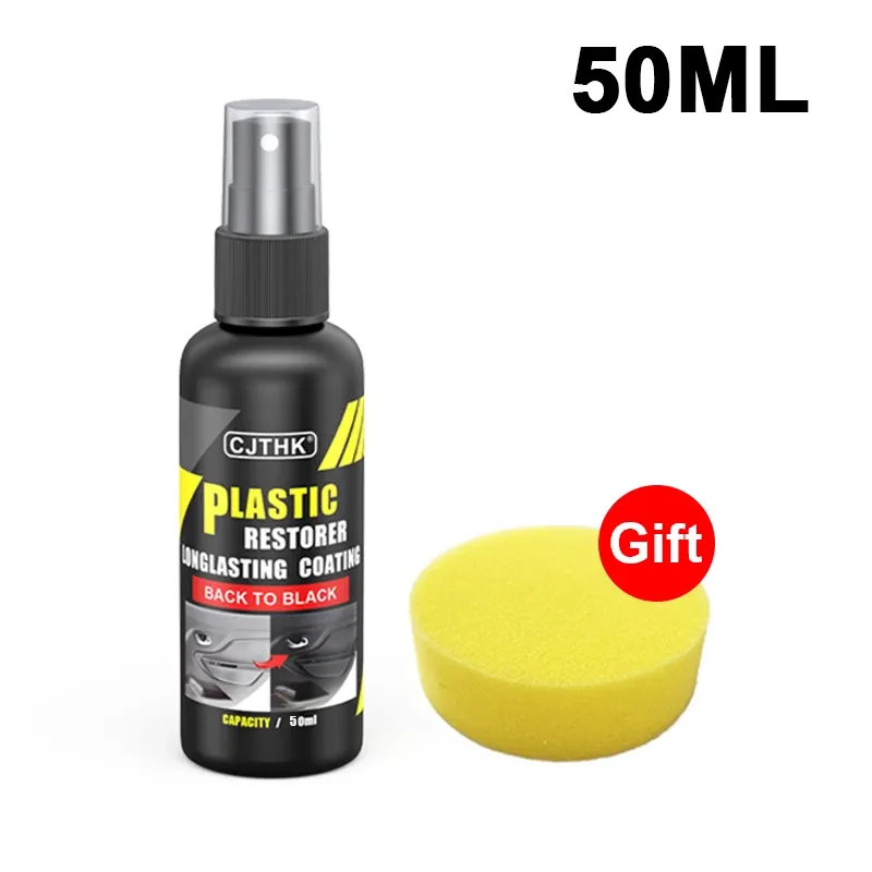 Rénovateur de plastique pour voiture à effet noir brillant et revêtement longue durée 10