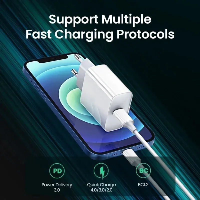 Chargeur rapide PD 35W pour iPhone 11, 12, 13, 14, 15 Pro Max, avec câble de charge rapide USB-C pour iPhone 15 Plus 2