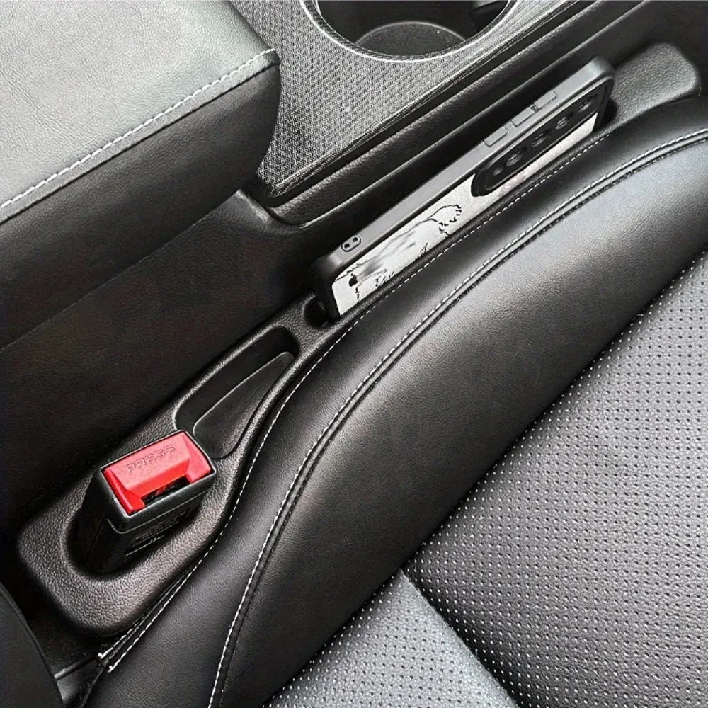 Organisateur de comblement d'espace entre sièges auto, lot de 2, bande d'étanchéité imperméable