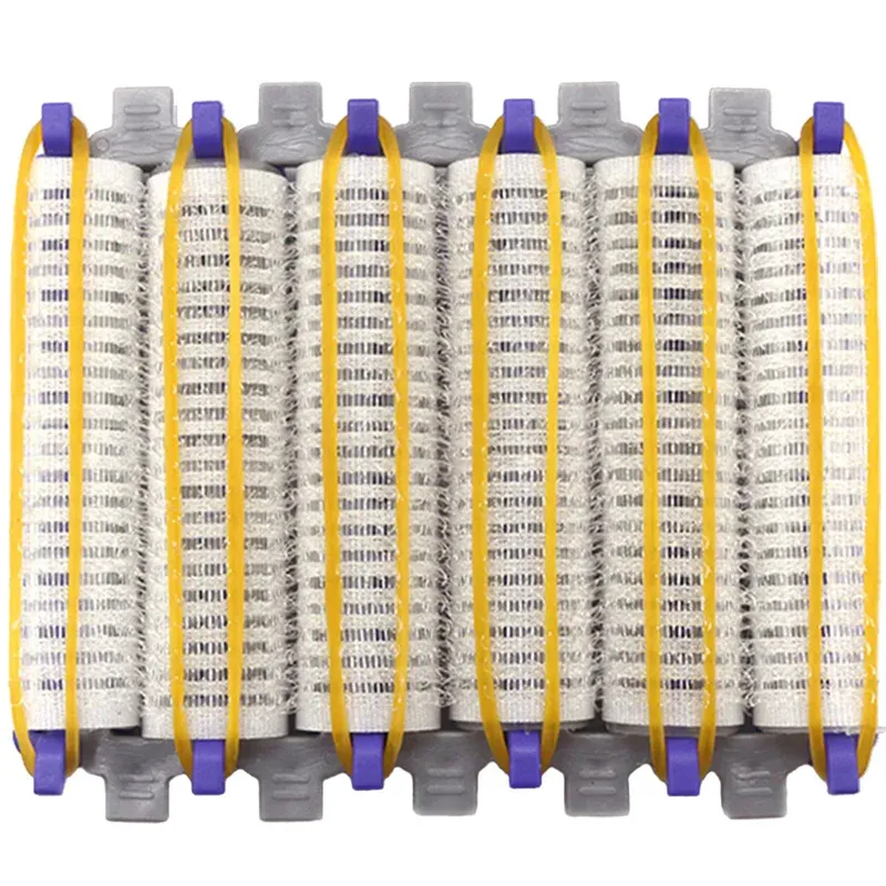 Kit de 24 bigoudis à permanente pour racines avec pinces et bandes auto-agrippantes, pour volume et boucles 3