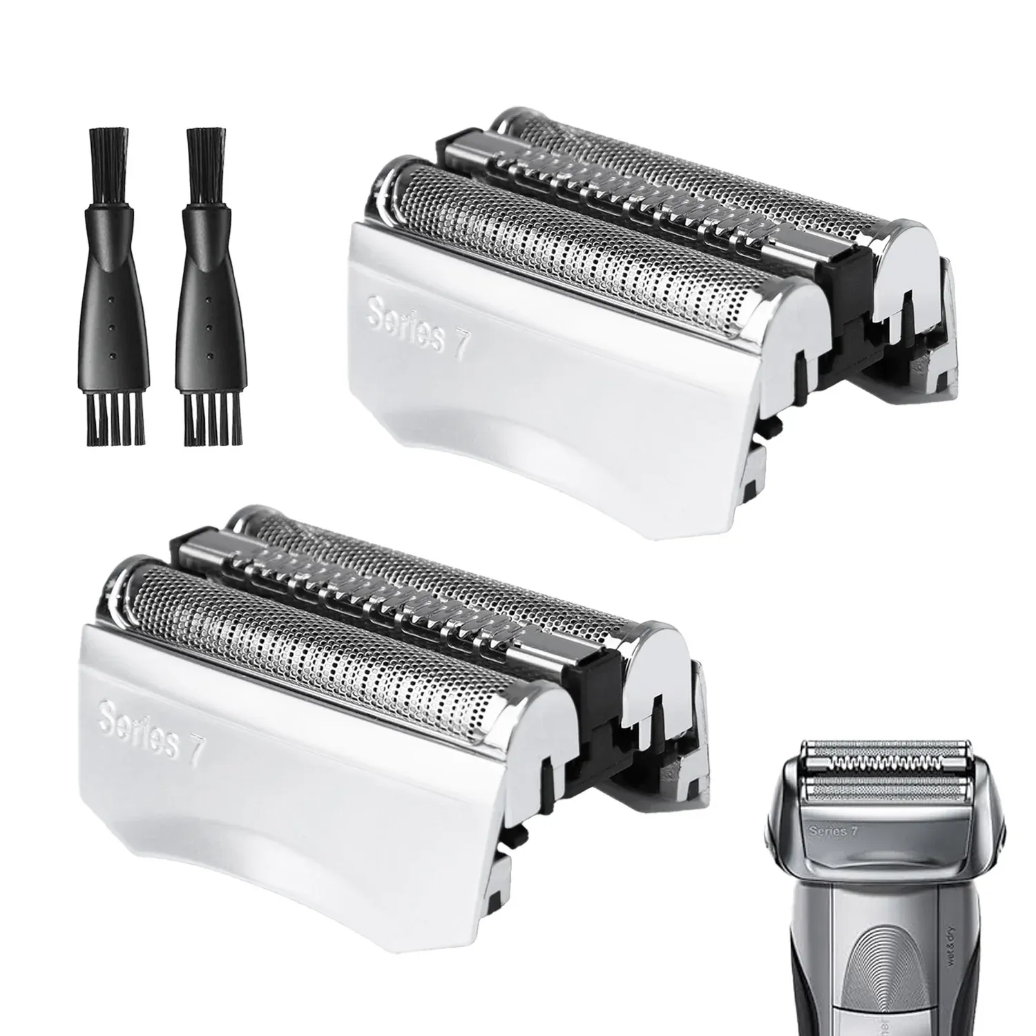 Tête de rasoir électrique de remplacement 70S, compatible avec les rasoirs Braun Série 7 720cc, 730cc, 735s, 750cc, 760cc, 790cc, 795cc 3