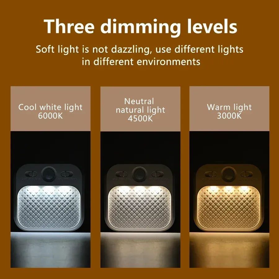 Veilleuse LED à détecteur de mouvement PIR avec alimentation USB pour chambre, escalier et couloir 3