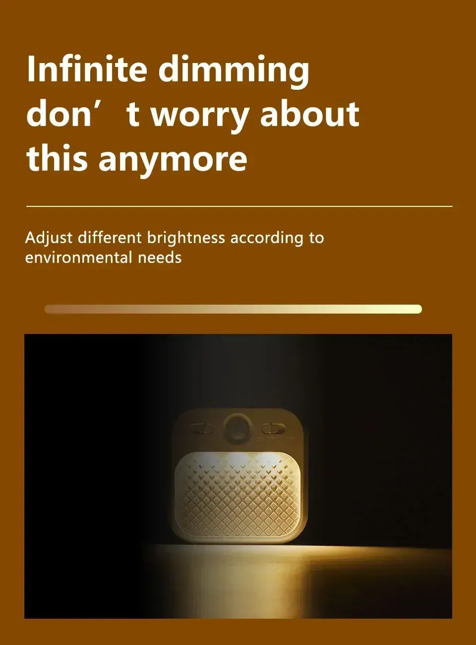 Détail de la veilleuse LED