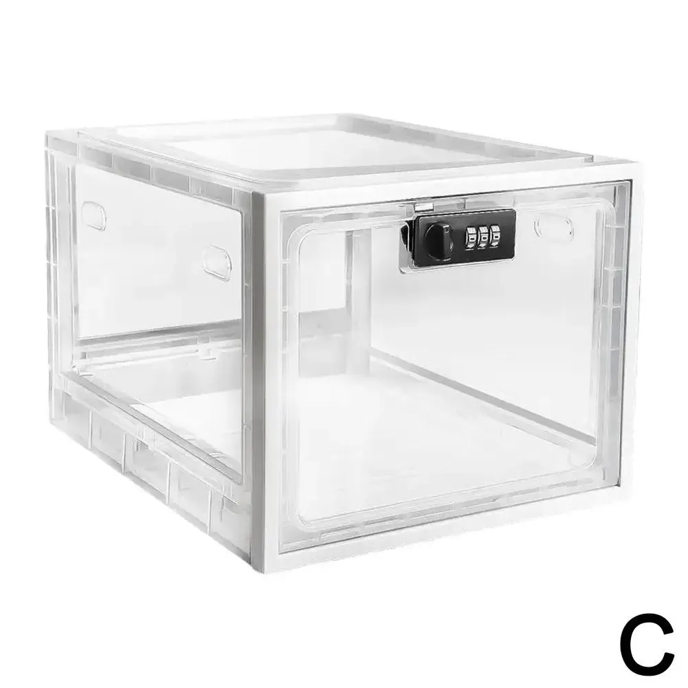 Boîte de rangement transparente, rangement organisé