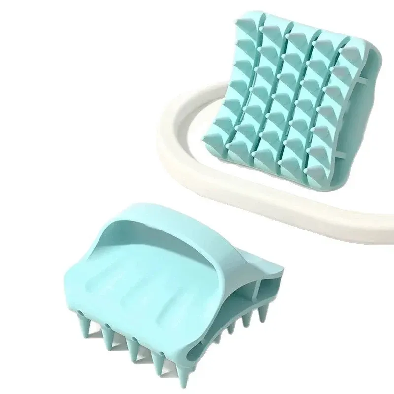 1 pièce : peigne en silicone pour shampooing et massage du cuir chevelu 5