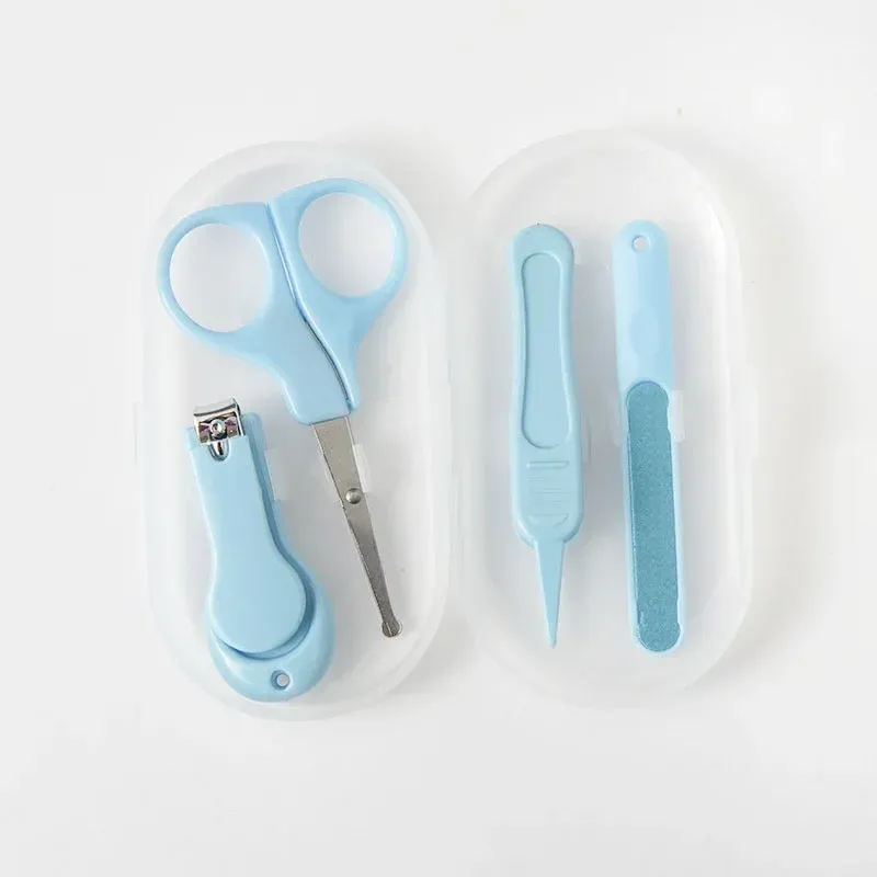 Ensemble de soins pour bébé 4 pièces : coupe-ongles, ciseaux et limes pour enfants 6
